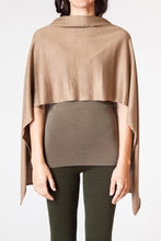 Load image into Gallery viewer, Versatile Eden ponch, can be worn eight ways, shown in Tobacco.