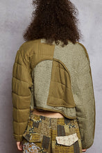 Load image into Gallery viewer, Quilted Knit Binding Detail Knit Patch Jacket