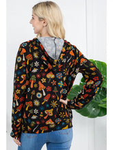 Load image into Gallery viewer, Colorful Mushroom Zipper Hoodie