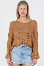 Load image into Gallery viewer, Light weight knit pullover sweater