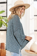 Load image into Gallery viewer, Oversized Slub Knit Tunic Top