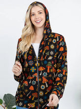 Load image into Gallery viewer, Colorful Mushroom Zipper Hoodie