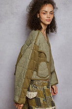 Load image into Gallery viewer, Quilted Knit Binding Detail Knit Patch Jacket