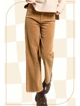 Load image into Gallery viewer, Mineral Washed High Waisted Wide Leg Corduroy Pants