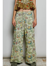 Load image into Gallery viewer, Printed French Terry Lounge Adjustable Drawstring Pants