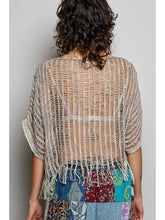 Load image into Gallery viewer, Boho Tassel Rivet Accent Round Neck Short Sleeve