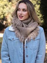 Load image into Gallery viewer, Marled Knit Infinity Loop Scarf