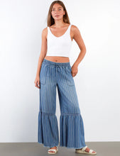 Load image into Gallery viewer, Flowy Pants Denim Pinstripes