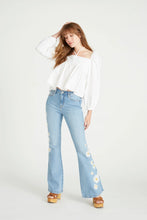 Load image into Gallery viewer, Daisy Daydream Flare Jeans