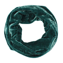 Load image into Gallery viewer, Silk Velvet Infinity Scarf