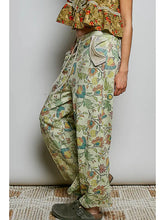 Load image into Gallery viewer, Printed French Terry Lounge Adjustable Drawstring Pants