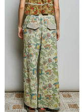 Load image into Gallery viewer, Printed French Terry Lounge Adjustable Drawstring Pants