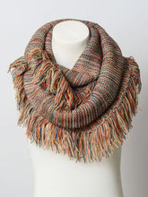 Load image into Gallery viewer, Marled Knit Infinity Loop Scarf