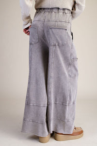 Mineral Washed Terry Knit Pants