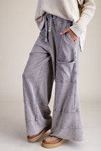 Load image into Gallery viewer, Mineral Washed Terry Knit Pants