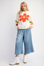 Load image into Gallery viewer, Chambray Wide Leg Capri pants