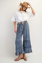 Load image into Gallery viewer, Self Fray Washed Chambray Pants