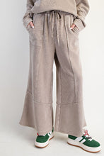 Load image into Gallery viewer, Textured Mineral Washed Bellbottom Pants