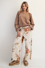 Load image into Gallery viewer, Flower Print Stretched Twill Pants