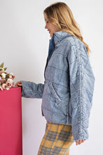 Load image into Gallery viewer, Quilted Denim Jacket